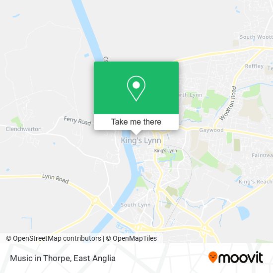 Music in Thorpe map