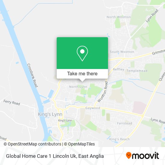Global Home Care 1 Lincoln Uk map