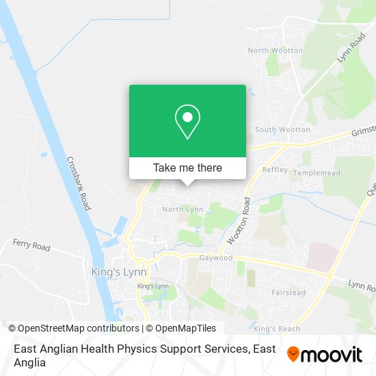 East Anglian Health Physics Support Services map