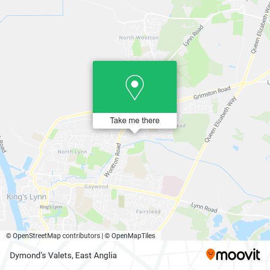 Dymond's Valets map