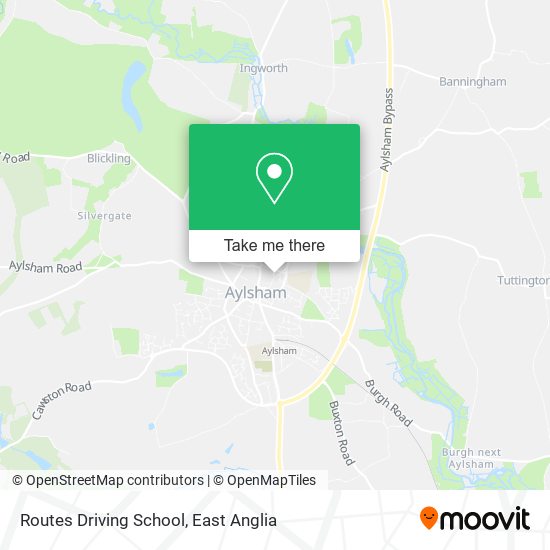 Routes Driving School map