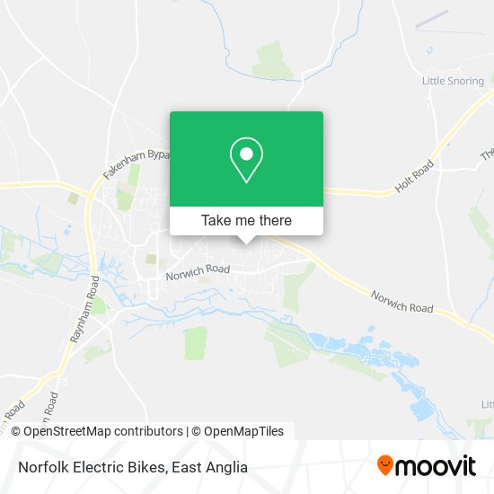 Norfolk Electric Bikes map