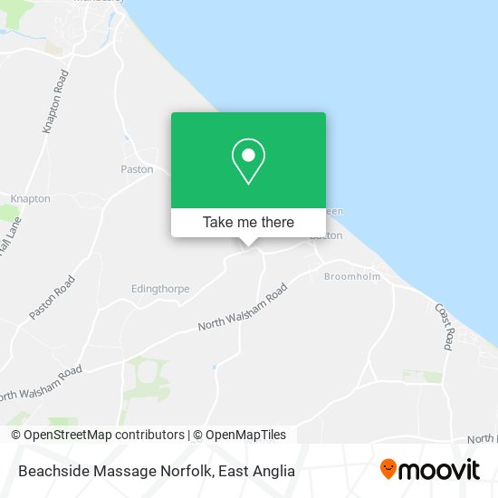 Beachside Massage Norfolk map