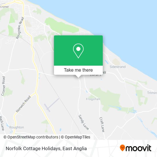 Norfolk Cottage Holidays map