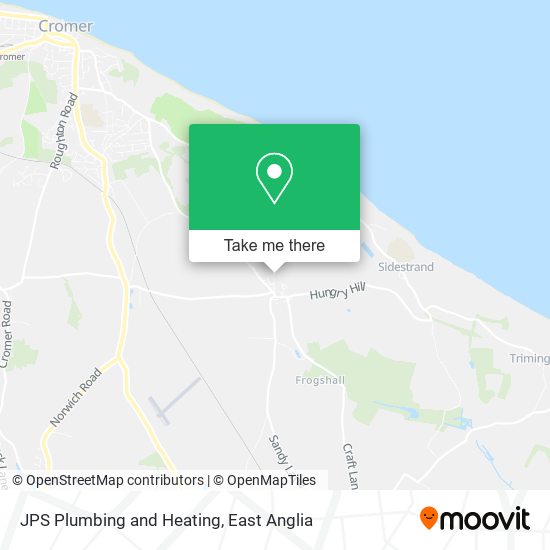 JPS Plumbing and Heating map