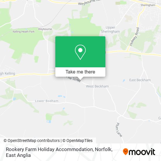 Rookery Farm Holiday Accommodation, Norfolk map