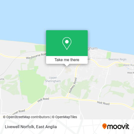 Livewell Norfolk map