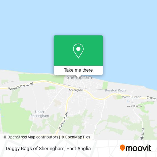 Doggy Bags of Sheringham map