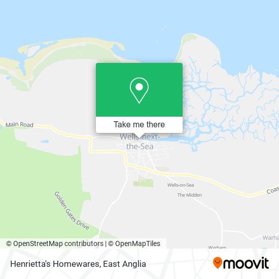 Henrietta's Homewares map