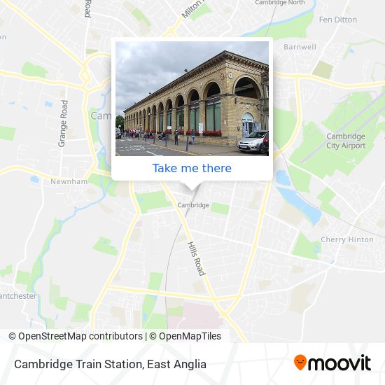 Cambridge Train Station map