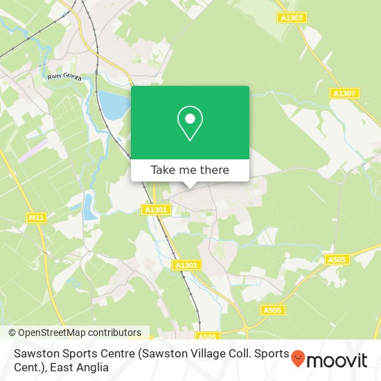 Sawston Sports Centre (Sawston Village Coll. Sports Cent.) map