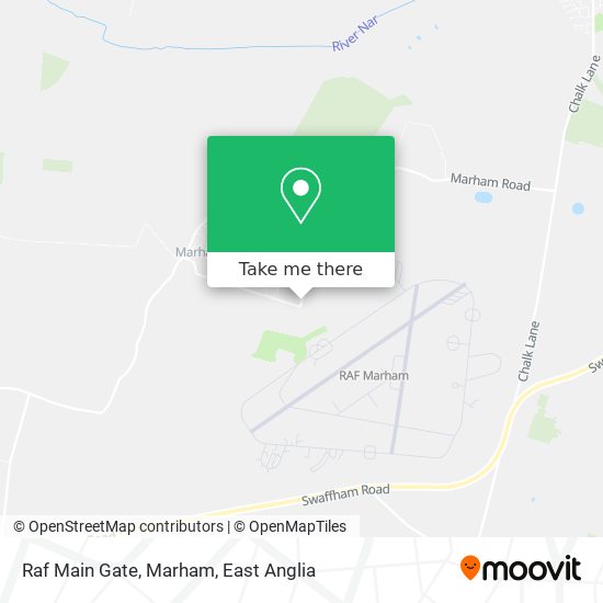 Raf Main Gate, Marham map