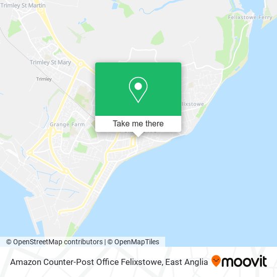 Amazon Counter-Post Office Felixstowe map