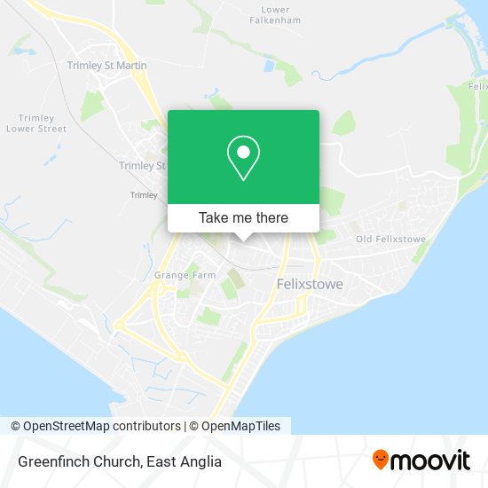 Greenfinch Church map