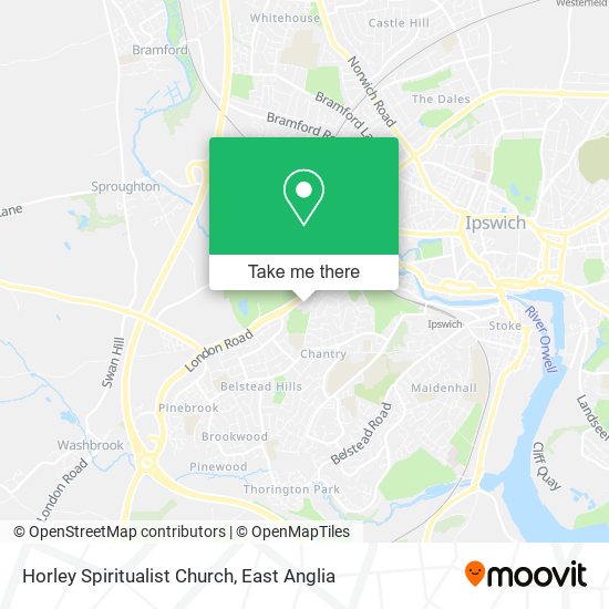 Horley Spiritualist Church map
