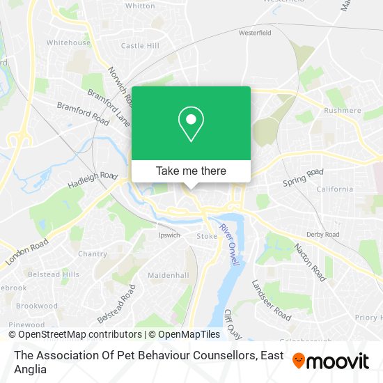 The Association Of Pet Behaviour Counsellors map