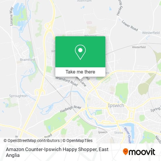 Amazon Counter-Ipswich Happy Shopper map