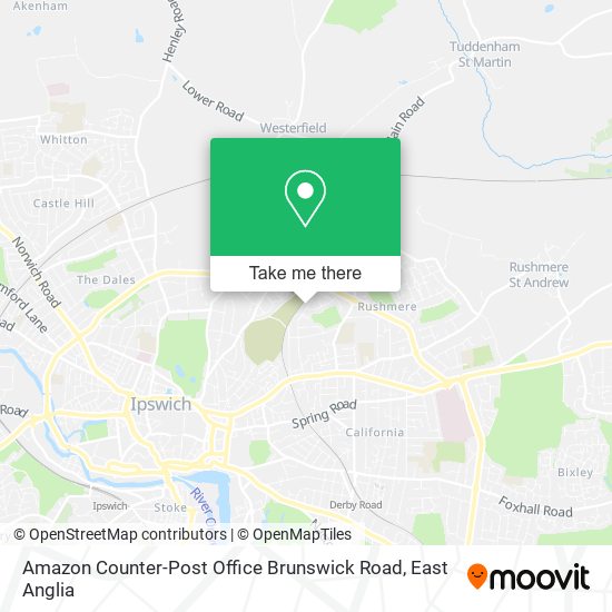 Amazon Counter-Post Office Brunswick Road map