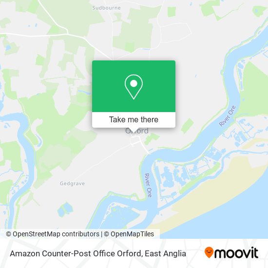 Amazon Counter-Post Office Orford map