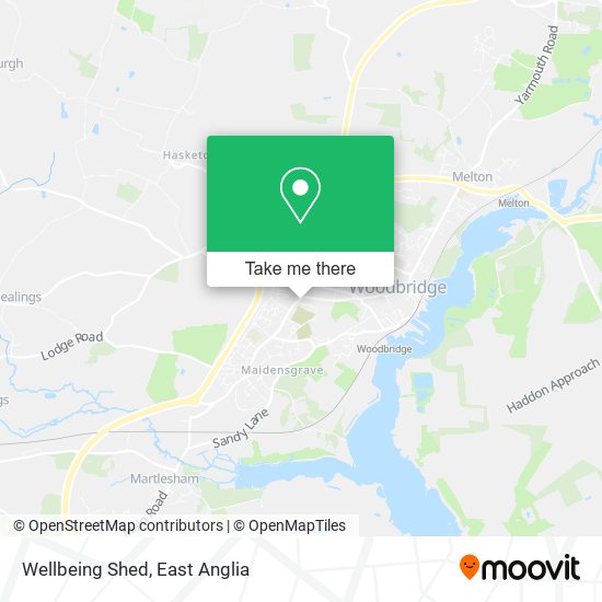 Wellbeing Shed map