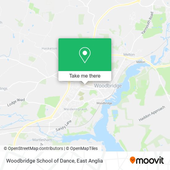 Woodbridge School of Dance map