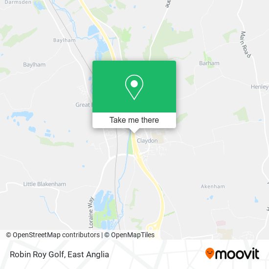 Robin Roy Golf map