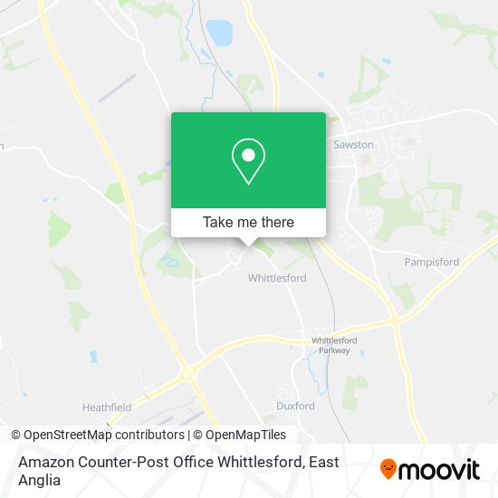 Amazon Counter-Post Office Whittlesford map
