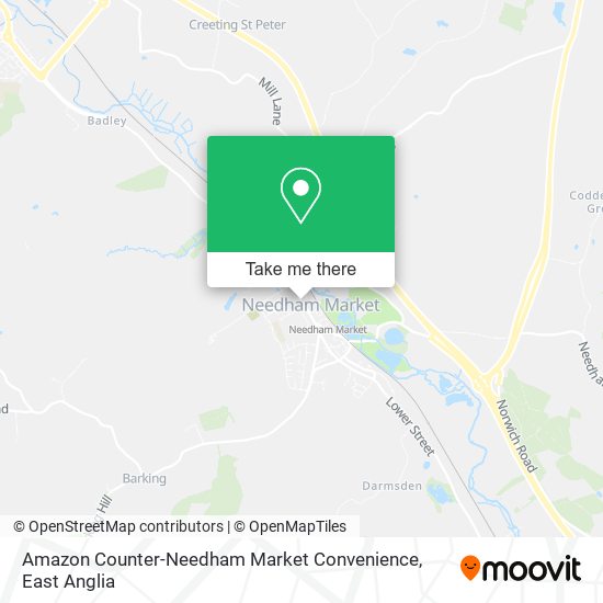 Amazon Counter-Needham Market Convenience map
