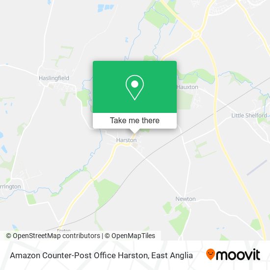 Amazon Counter-Post Office Harston map
