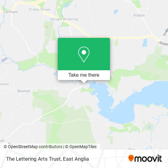 The Lettering Arts Trust map