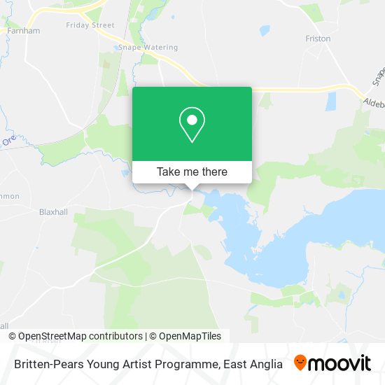 Britten-Pears Young Artist Programme map