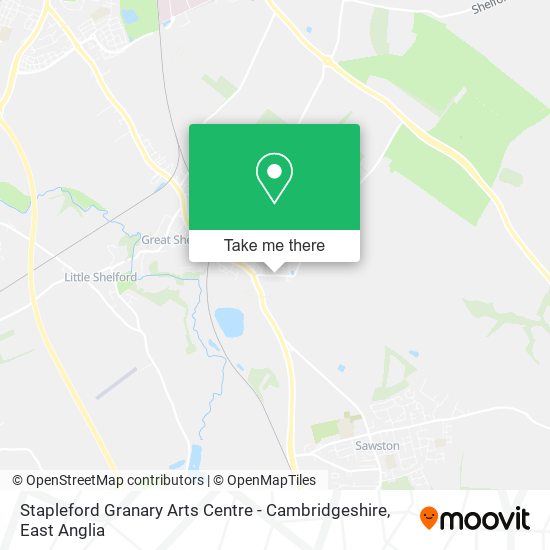 Stapleford Granary Arts Centre - Cambridgeshire map