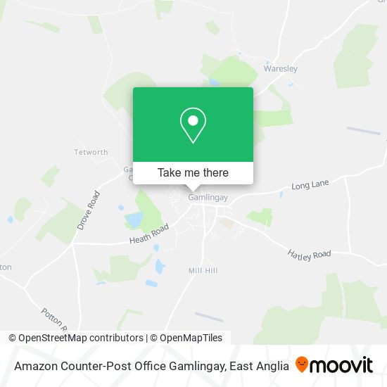 Amazon Counter-Post Office Gamlingay map