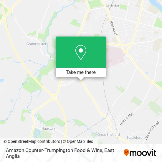 Amazon Counter-Trumpington Food & Wine map