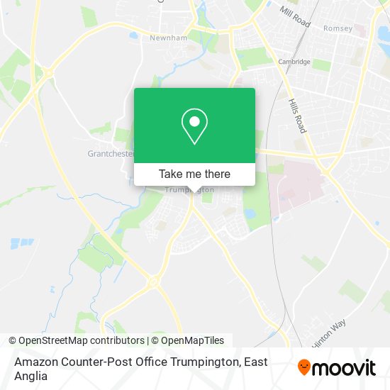 Amazon Counter-Post Office Trumpington map