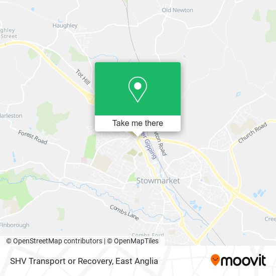 SHV Transport or Recovery map