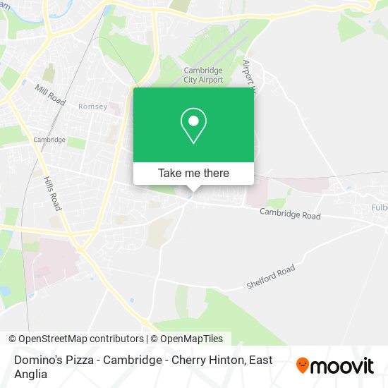 Domino's Pizza - Cambridge - Cherry Hinton map
