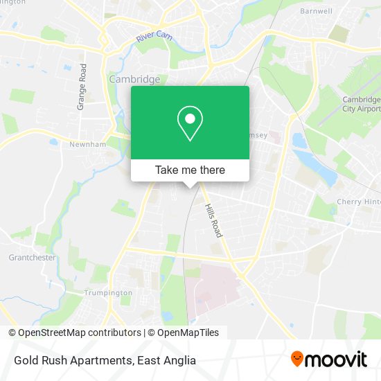 Gold Rush Apartments map