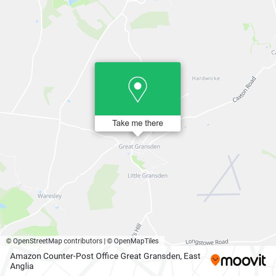 Amazon Counter-Post Office Great Gransden map