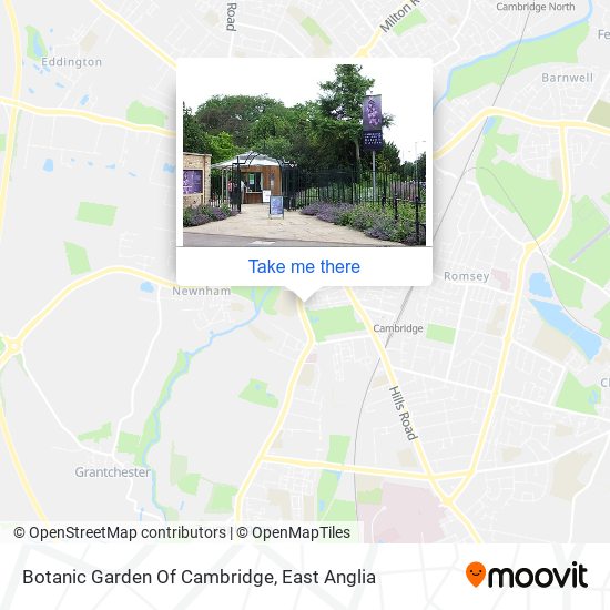 Botanic Garden Of Cambridge map