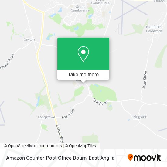 Amazon Counter-Post Office Bourn map