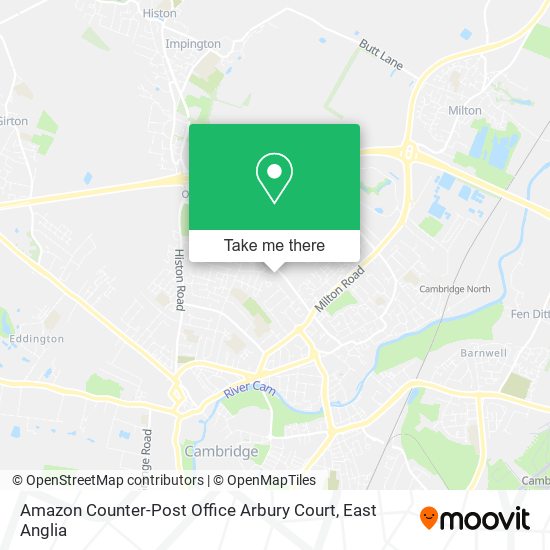 Amazon Counter-Post Office Arbury Court map