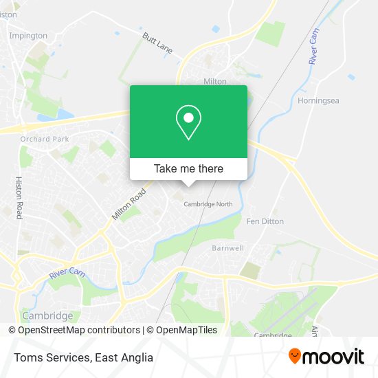 Toms Services map