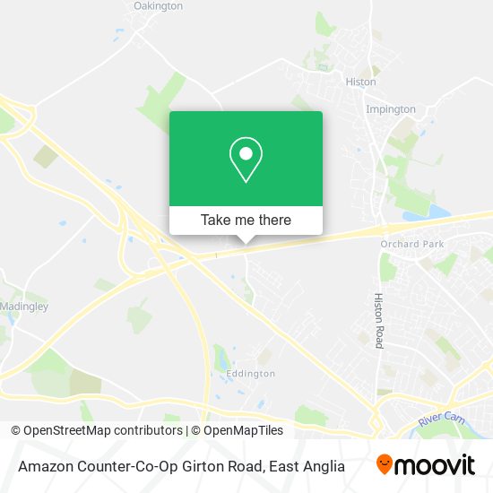 Amazon Counter-Co-Op Girton Road map