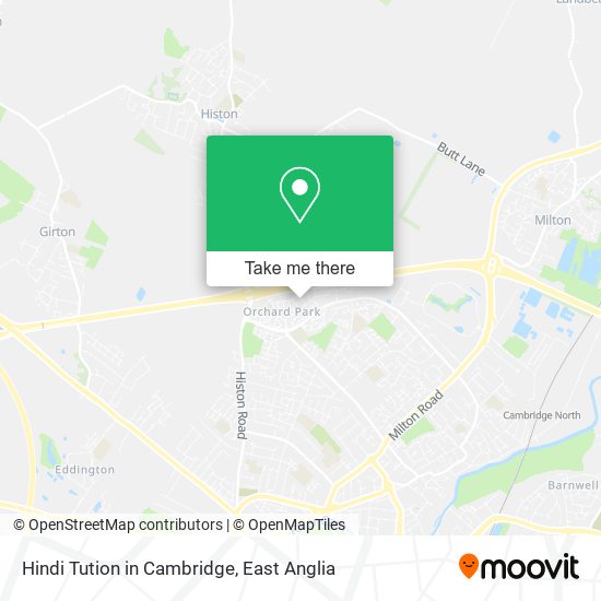 Hindi Tution in Cambridge map