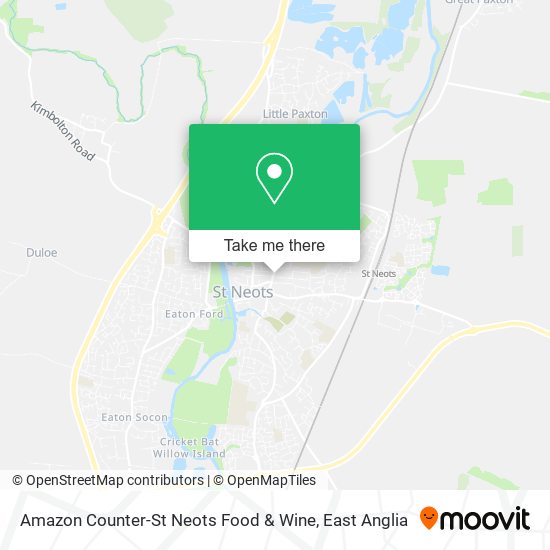 Amazon Counter-St Neots Food & Wine map