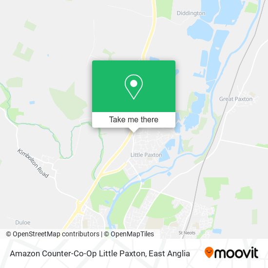 Amazon Counter-Co-Op Little Paxton map