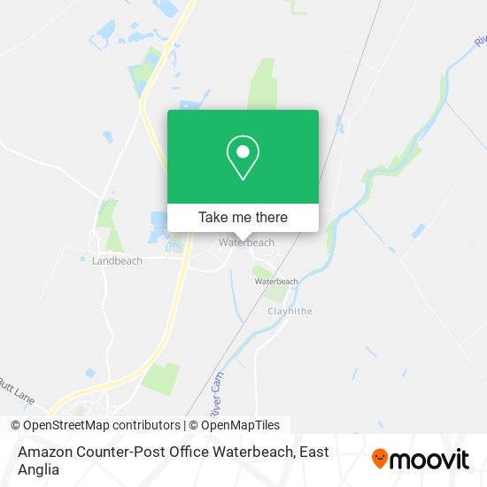 Amazon Counter-Post Office Waterbeach map