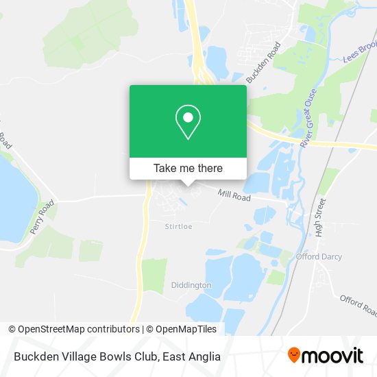 Buckden Village Bowls Club map