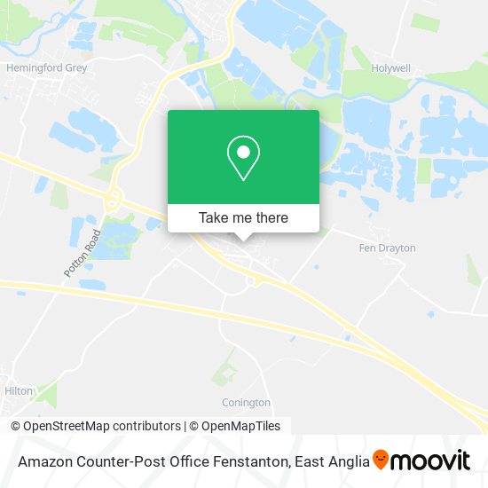 Amazon Counter-Post Office Fenstanton map